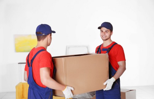 Packing boxes and moving supplies for a Docklands apartment move