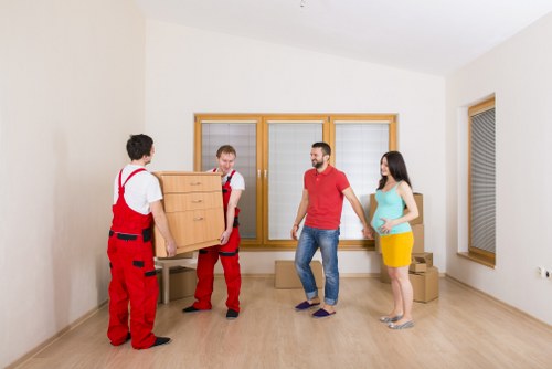 Loading and transport setup for removal services in Docklands