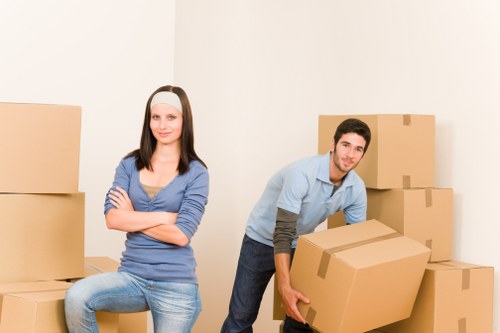 Packing supplies and boxes ready for a Docklands residential or commercial move