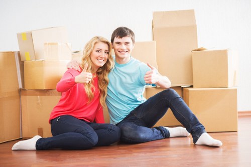 Professional movers handling access and parking challenges in Docklands
