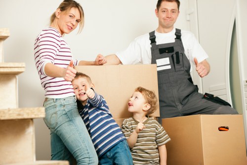Careful packing and loading for a home move in Docklands