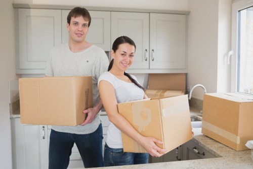 Risk assessment being carried out before a removals job